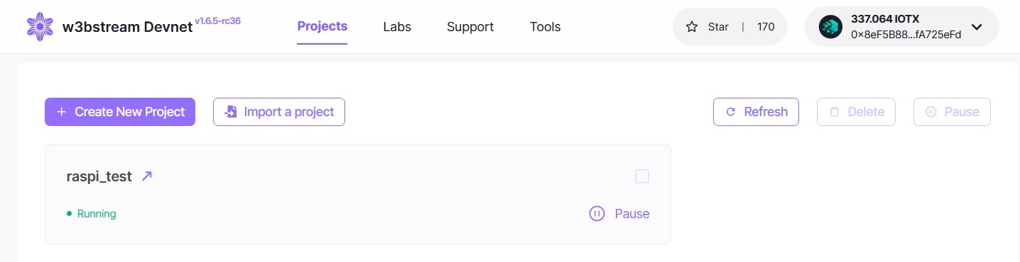 screenshot: new_project